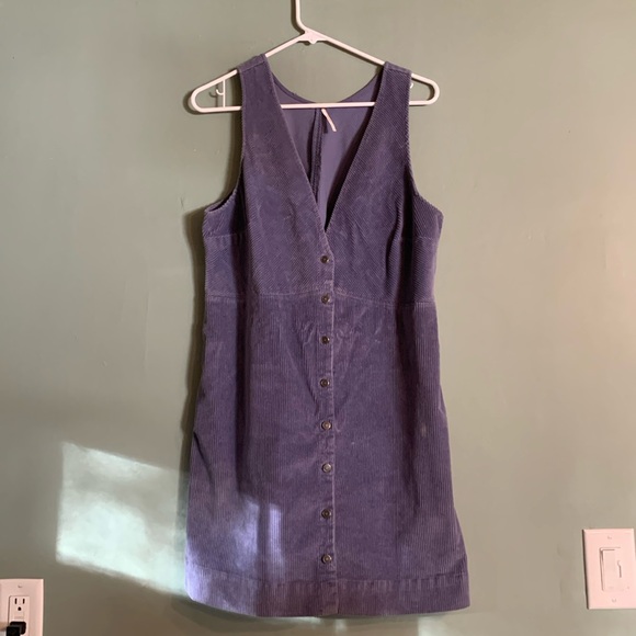 Free People Purple Corduroy Dress - Picture 6 of 9